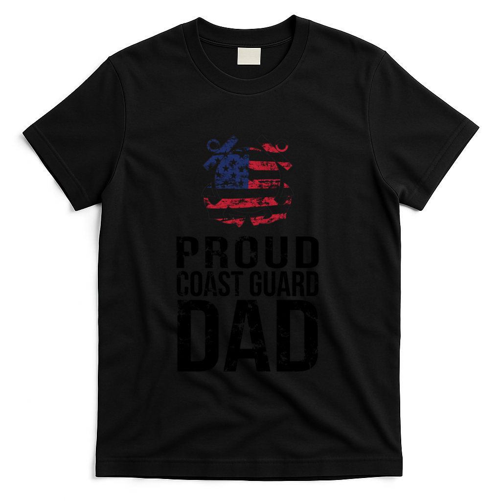 Proud U S Coast Guard Dad Cool Gift Cute Gift T-Shirt