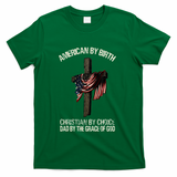 Dad By The Grace Of God Vintage Funny Gift T-Shirt