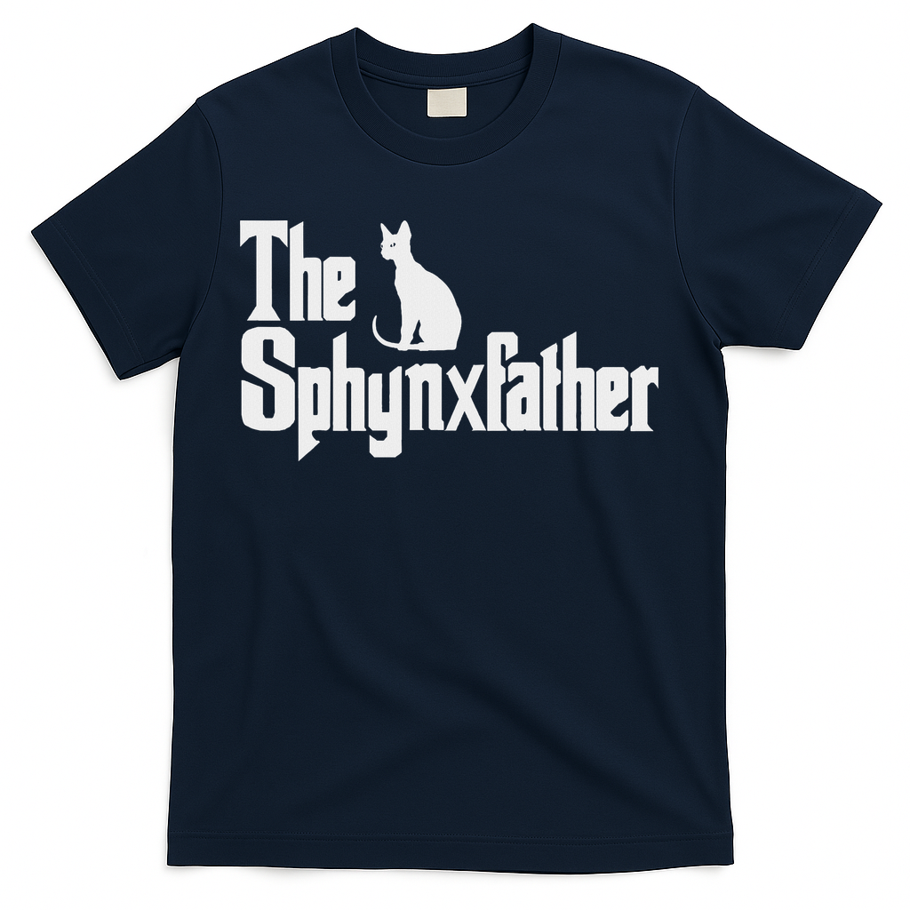 The Sphynxfather Funny Cat Dad Sphynx Lover Gifts T-Shirt