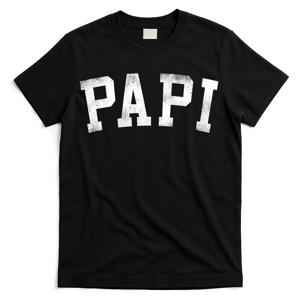 Papi Classic Bold Font Birthday Papi T-Shirt
