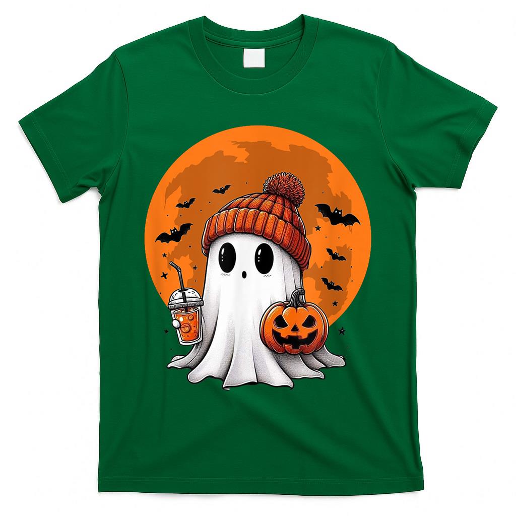 Cute Halloween ghost drink Coffee Cute ghost Trick Or Treat T-Shirt