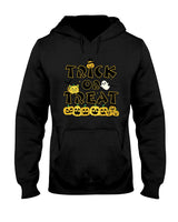 Trick Or Treat Pumpkin Cat Ghost Halloween Funny  Classic T-Shirt