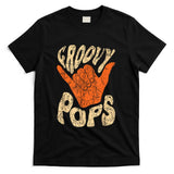 Retro Nostalgia - Groovy Pops 70s Aesthetic Nostalgia 1970's Retro Dad T-Shirt