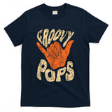 Retro Nostalgia - Groovy Pops 70s Aesthetic Nostalgia 1970's Retro Dad T-Shirt