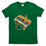 Retro Nostalgia - 80s 90s Retro Party Costume Nostalgia Cassette Tape Pencil T-Shirt