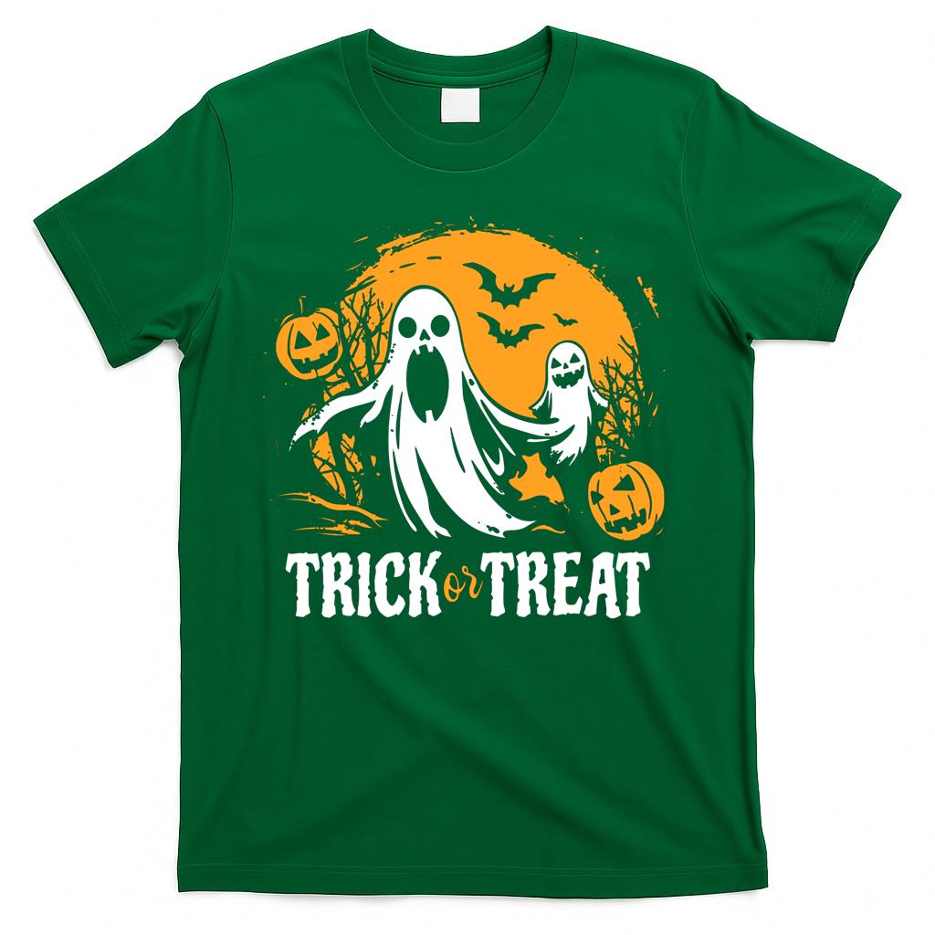 Trick or Treat Ghost Costume - Spooky V-Neck T-Shirt