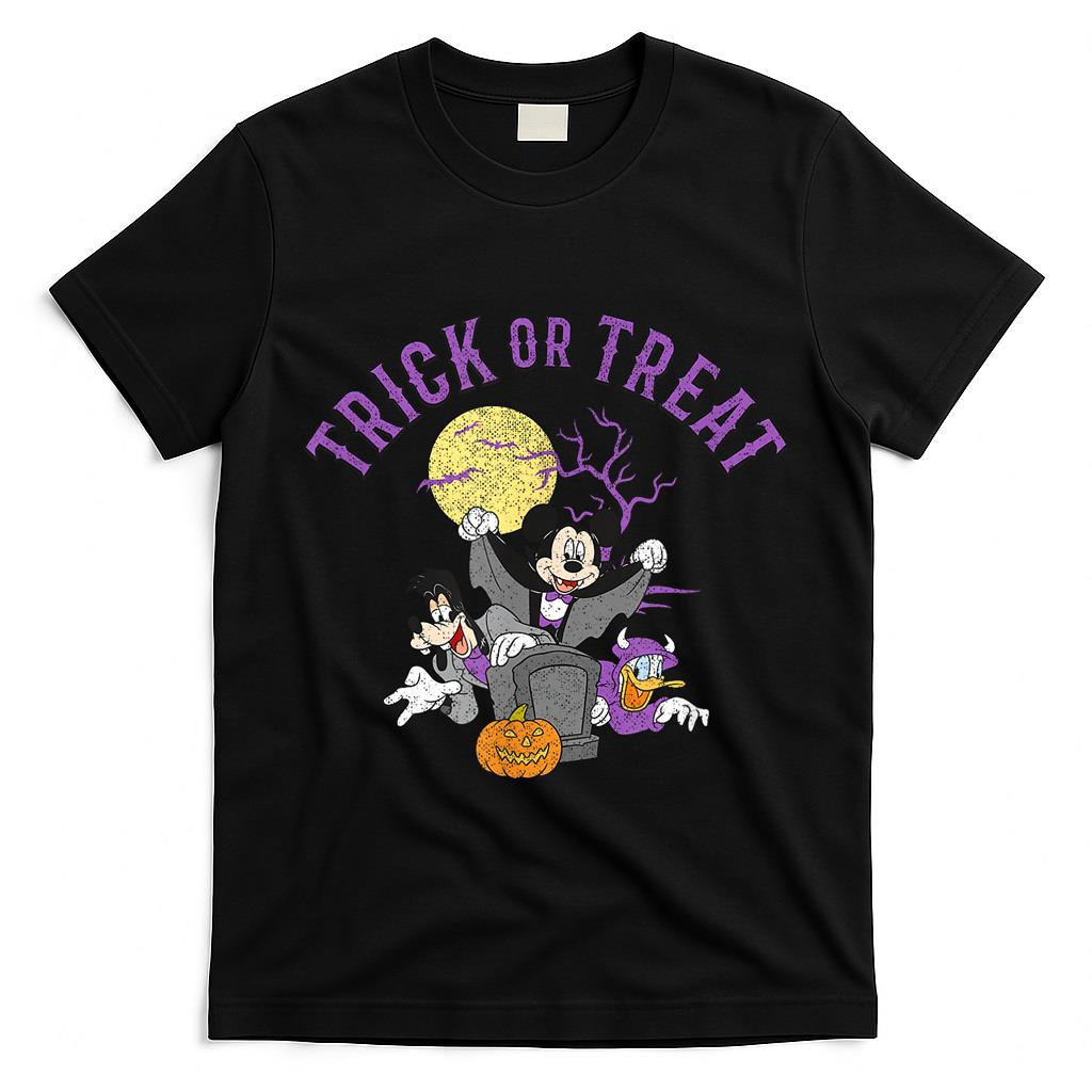 Disney Mickey and Friends Halloween Trick or Treat Group T-Shirt