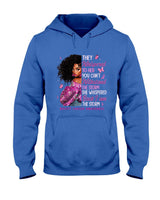Breast Cancer Awareness Shirts Black Women Girl Pink Ribbon T-Shirt