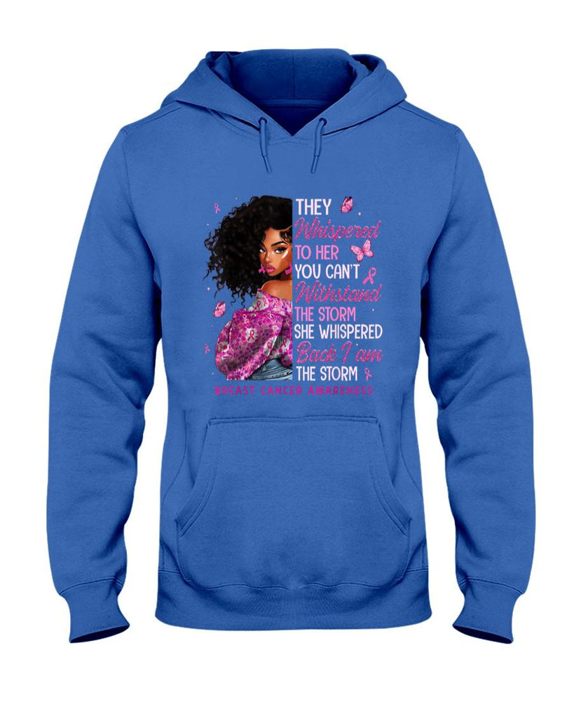 Breast Cancer Awareness Shirts Black Women Girl Pink Ribbon T-Shirt