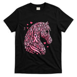 in October We Wear Pink Cute Horse Breast Cancer Awareness T-Shirt