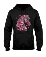 in October We Wear Pink Cute Horse Breast Cancer Awareness T-Shirt