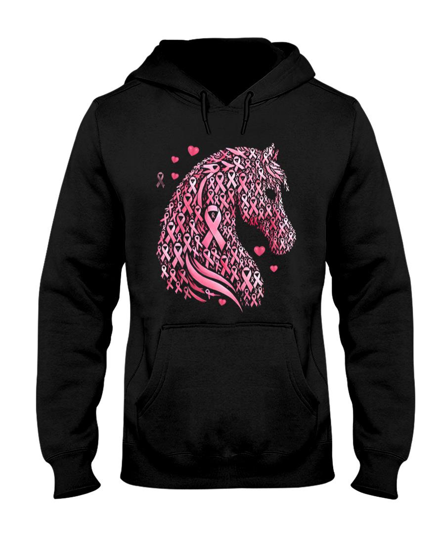in October We Wear Pink Cute Horse Breast Cancer Awareness T-Shirt