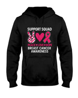 Support Squad Breast Cancer Awareness Groovy Pink Ribbon T-Shirt