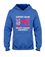 Support Squad Breast Cancer Awareness Groovy Pink Ribbon T-Shirt