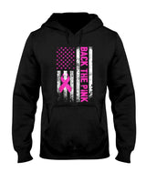Back The Pink Breast Cancer Awareness Flag Toddler Women Men T-Shirt