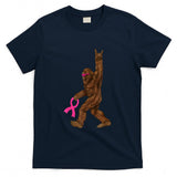 Bigfoot Breast Cancer Funny Sasquatch Pink Ribbon T-Shirt