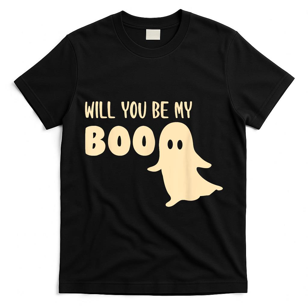 Cheesy Halloween Ghost Will You Be My Boo Trick Or Treat T-Shirt