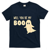Cheesy Halloween Ghost Will You Be My Boo Trick Or Treat T-Shirt