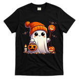 Ghost Halloween Cute Ghost Trick or Treat Candy Boys Girls T-Shirt