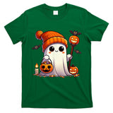 Ghost Halloween Cute Ghost Trick or Treat Candy Boys Girls T-Shirt