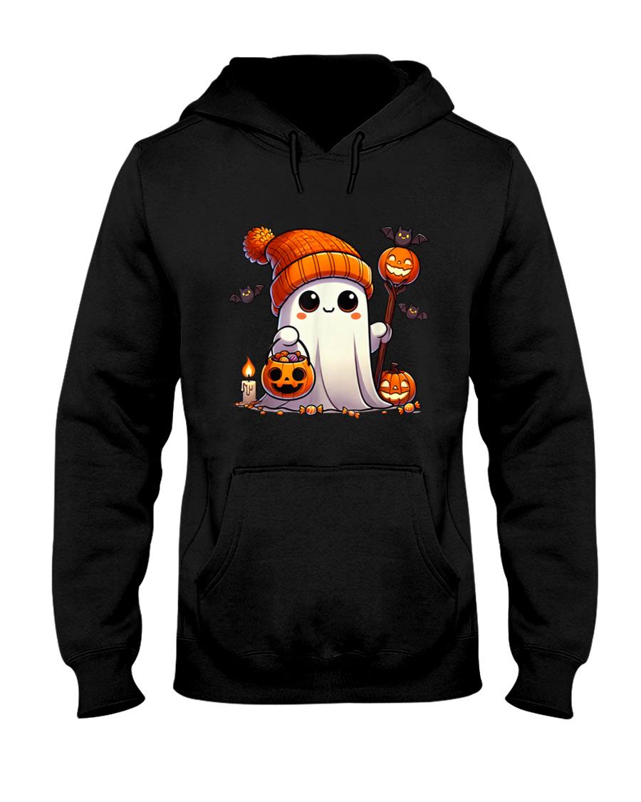 Ghost Halloween Cute Ghost Trick or Treat Candy Boys Girls T-Shirt