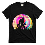 Funny Bigfoot Tie Dye Halloween october 31 trick or treat T-Shirt