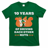 10th 10 Year Tin Wedding Anniversary Funny Couple Him Her T-Shirt