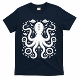 Vintage Octopus Retro Graphic Octopuses Fisherman T-Shirt