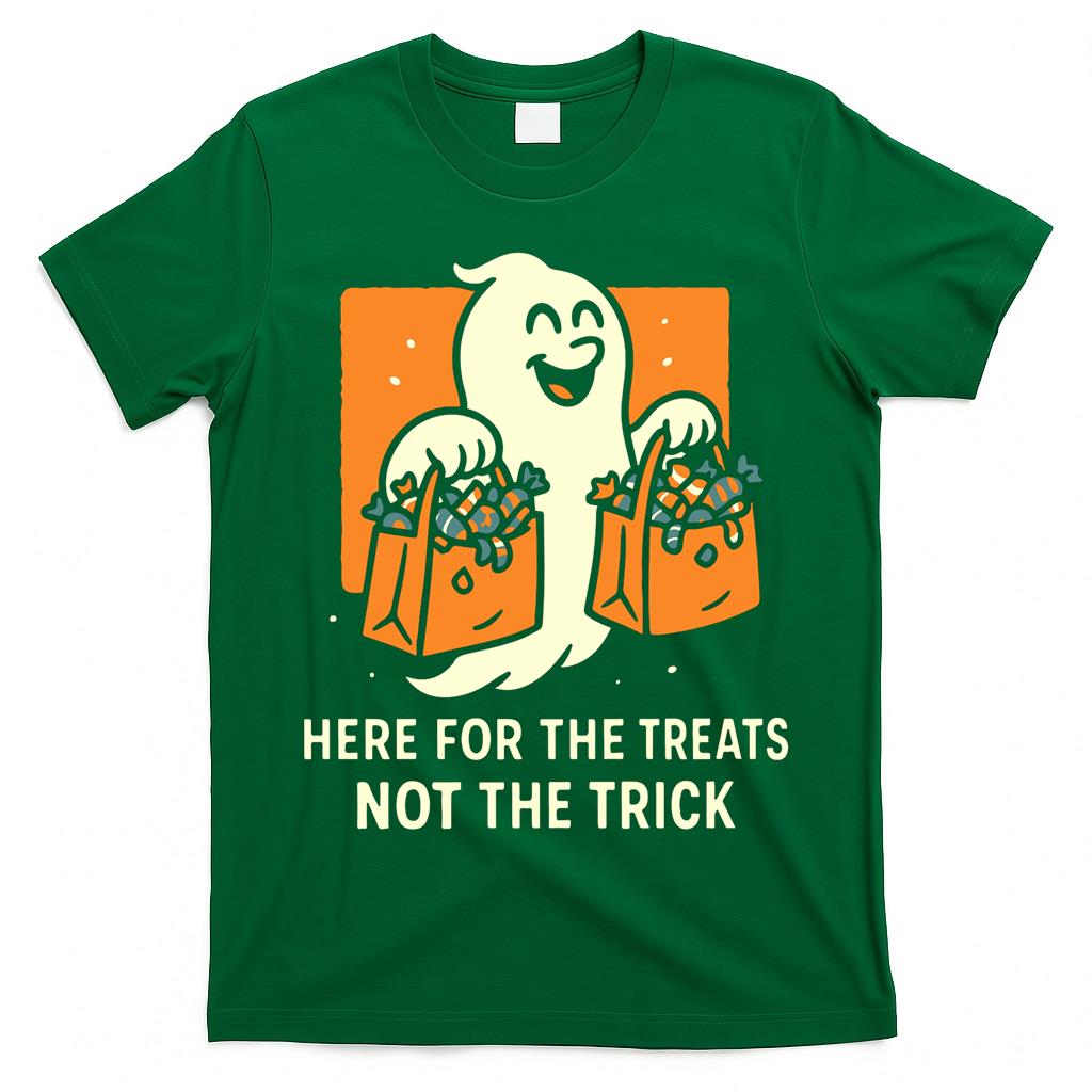 Here For The Treats Not The Trick Ghost Halloween Classic T-Shirt