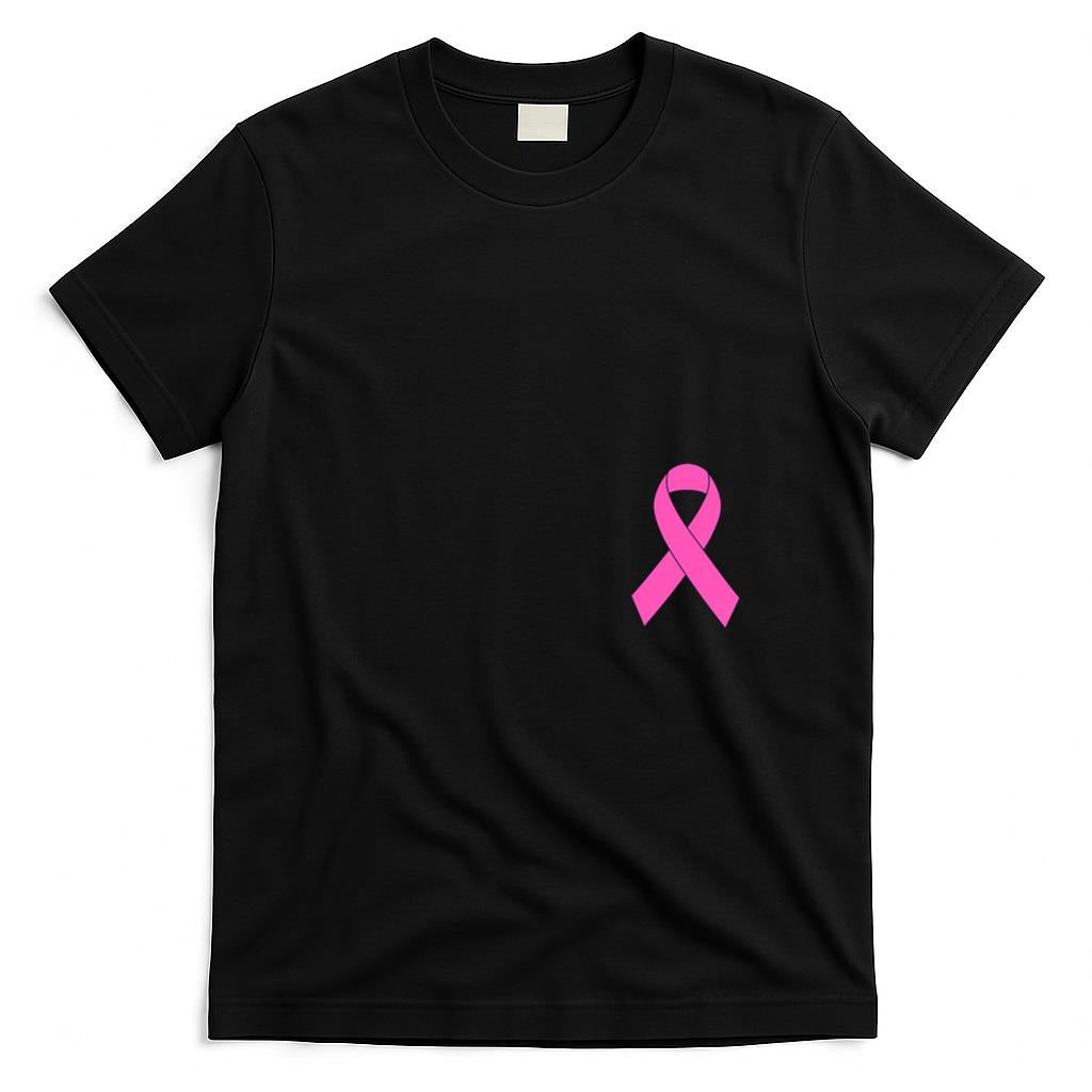 Cute Pink Ribbon Breast Cancer Awareness Women Men Kids T-Shirt