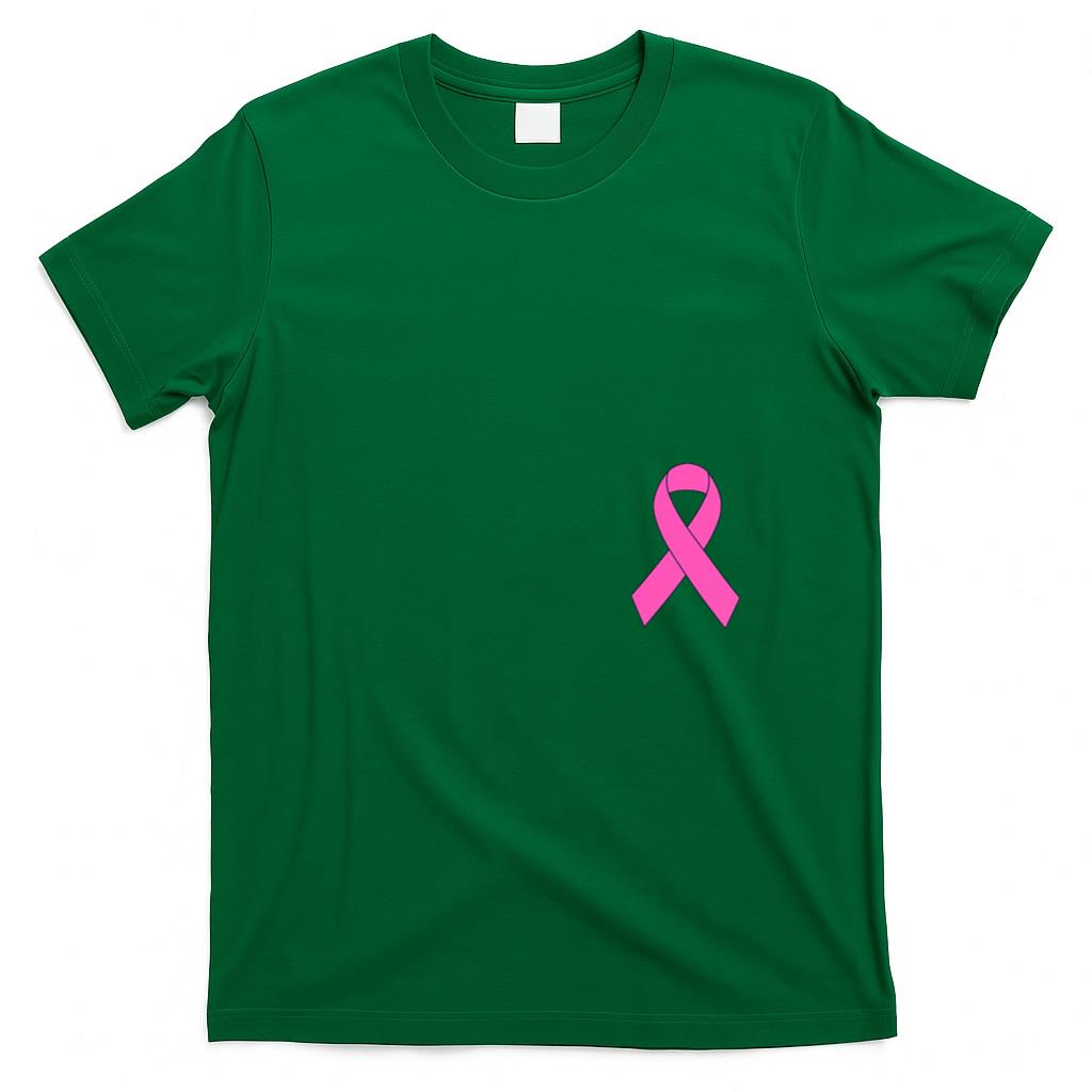 Cute Pink Ribbon Breast Cancer Awareness Women Men Kids T-Shirt