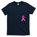 Cute Pink Ribbon Breast Cancer Awareness Women Men Kids T-Shirt