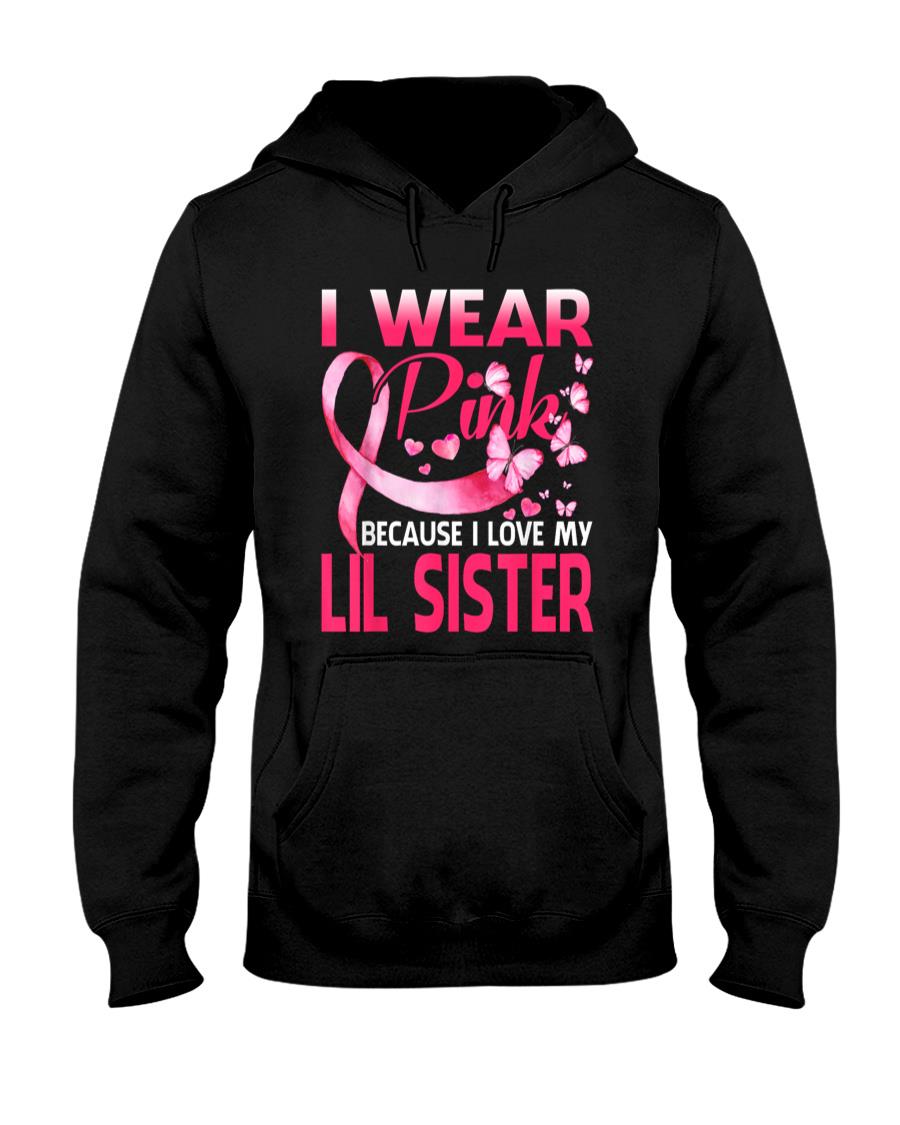 I Wear Pink For My Lil Sister Breast Cancer Awareness T-Shirt