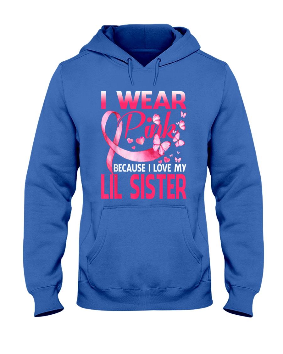 I Wear Pink For My Lil Sister Breast Cancer Awareness T-Shirt
