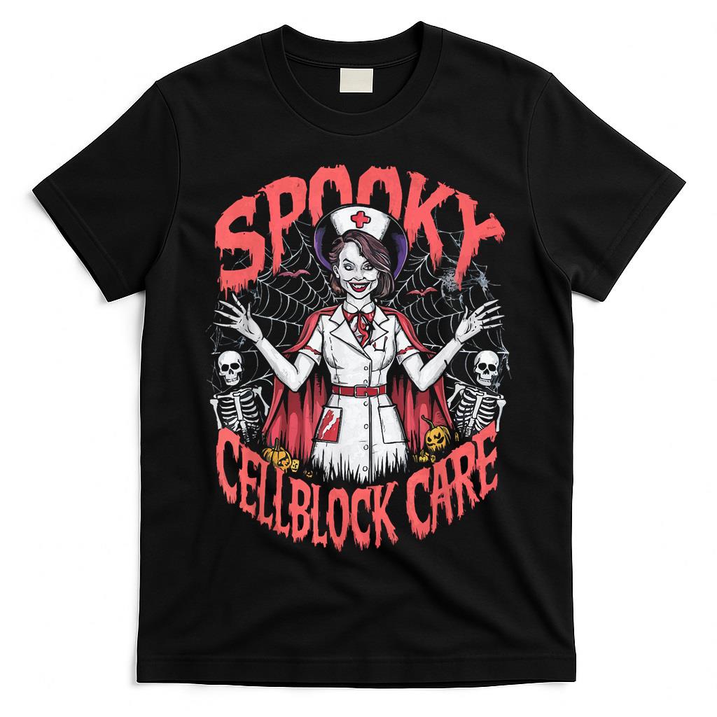 Correctional Nurse Halloween Spooky Nursing Trick Or Treat T-Shirt