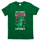 Lets Make Breast Cancer Extinct Pink Dinosaur Kids Boys T-Shirt