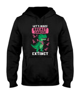 Lets Make Breast Cancer Extinct Pink Dinosaur Kids Boys T-Shirt