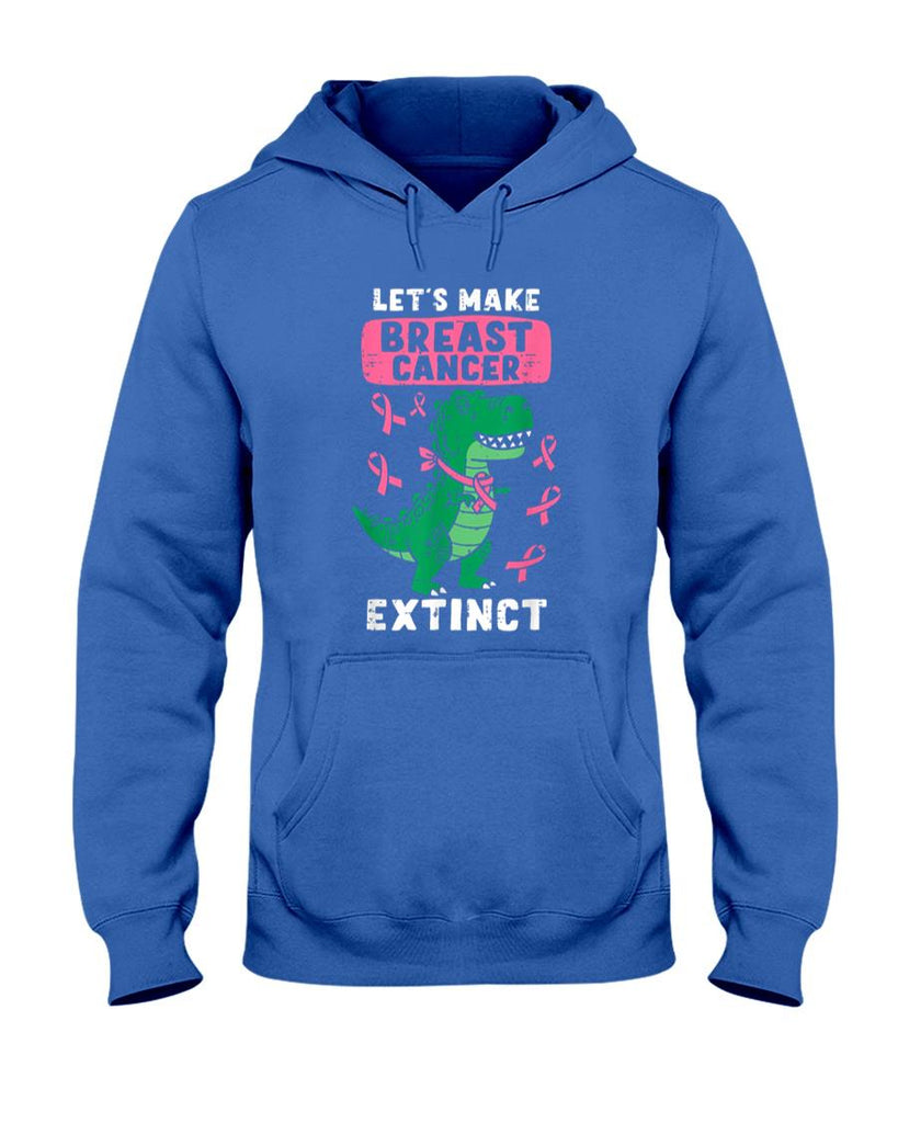 Lets Make Breast Cancer Extinct Pink Dinosaur Kids Boys T-Shirt