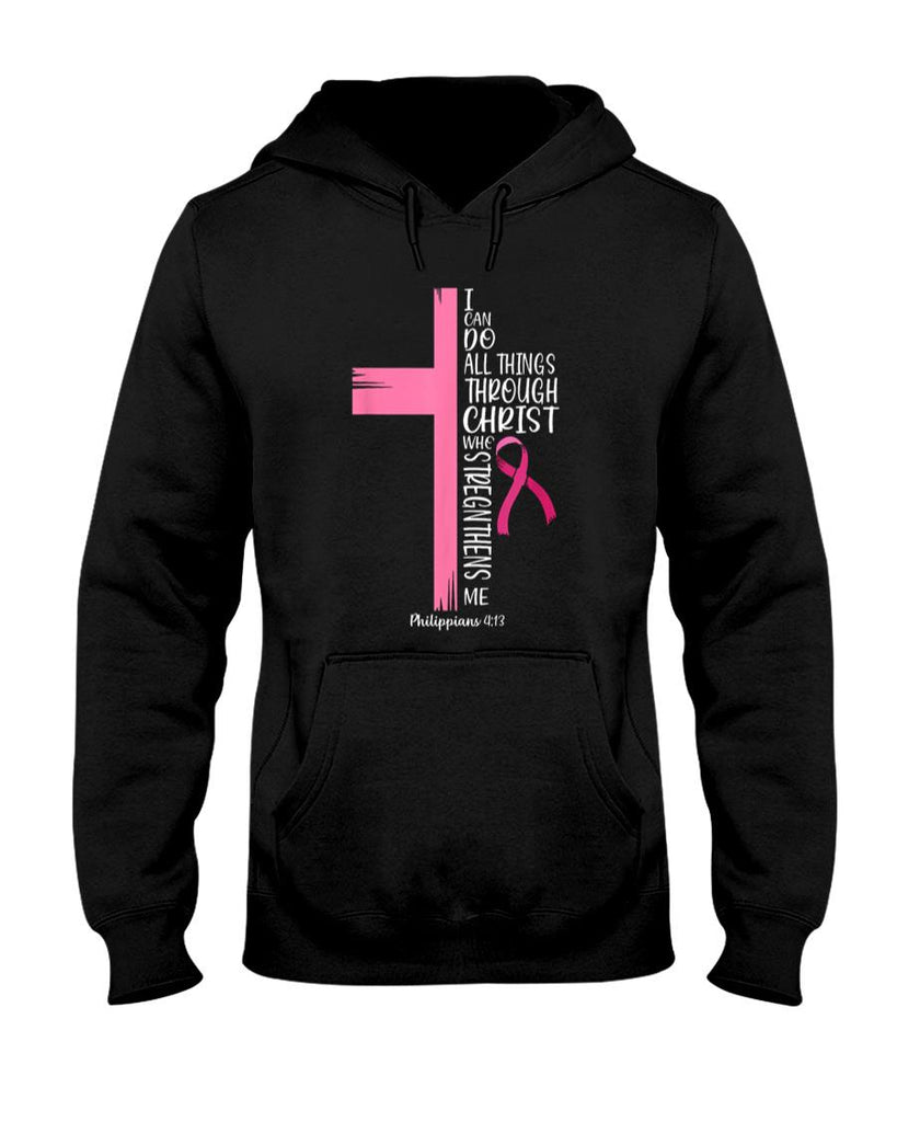 I Can Do All Things Through Christ Breast Cancer Awareness T-Shirt