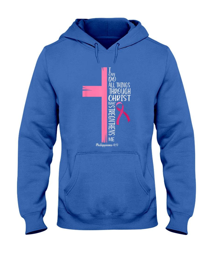 I Can Do All Things Through Christ Breast Cancer Awareness T-Shirt