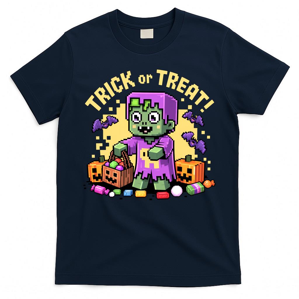 Trick or Treat Pixels Oversized T-Shirt