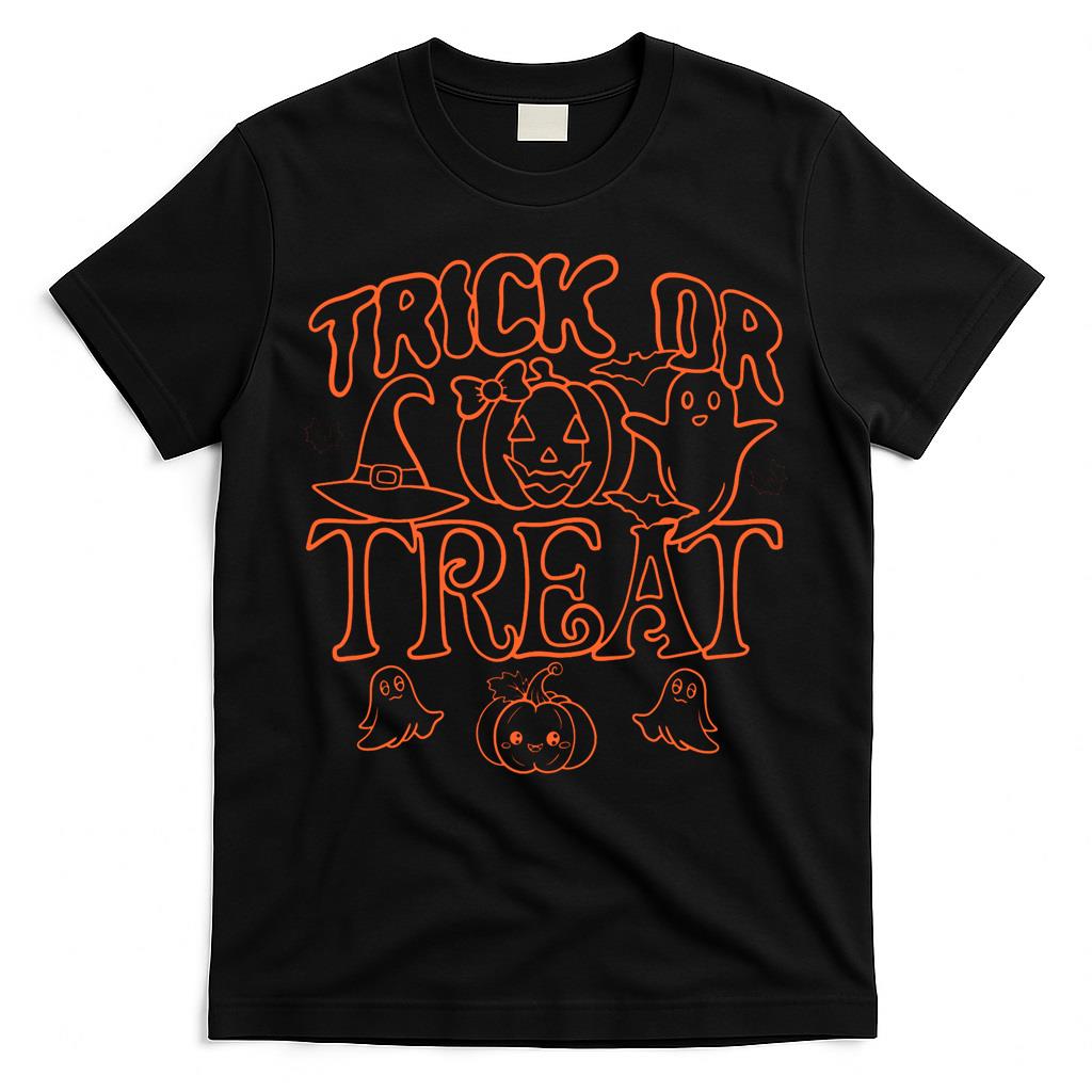 Trick Or Treat Orange Outline Essential T-Shirt
