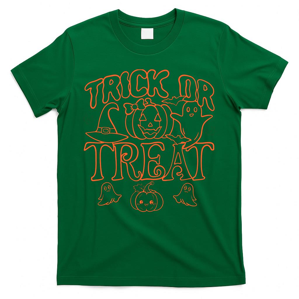 Trick Or Treat Orange Outline Essential T-Shirt