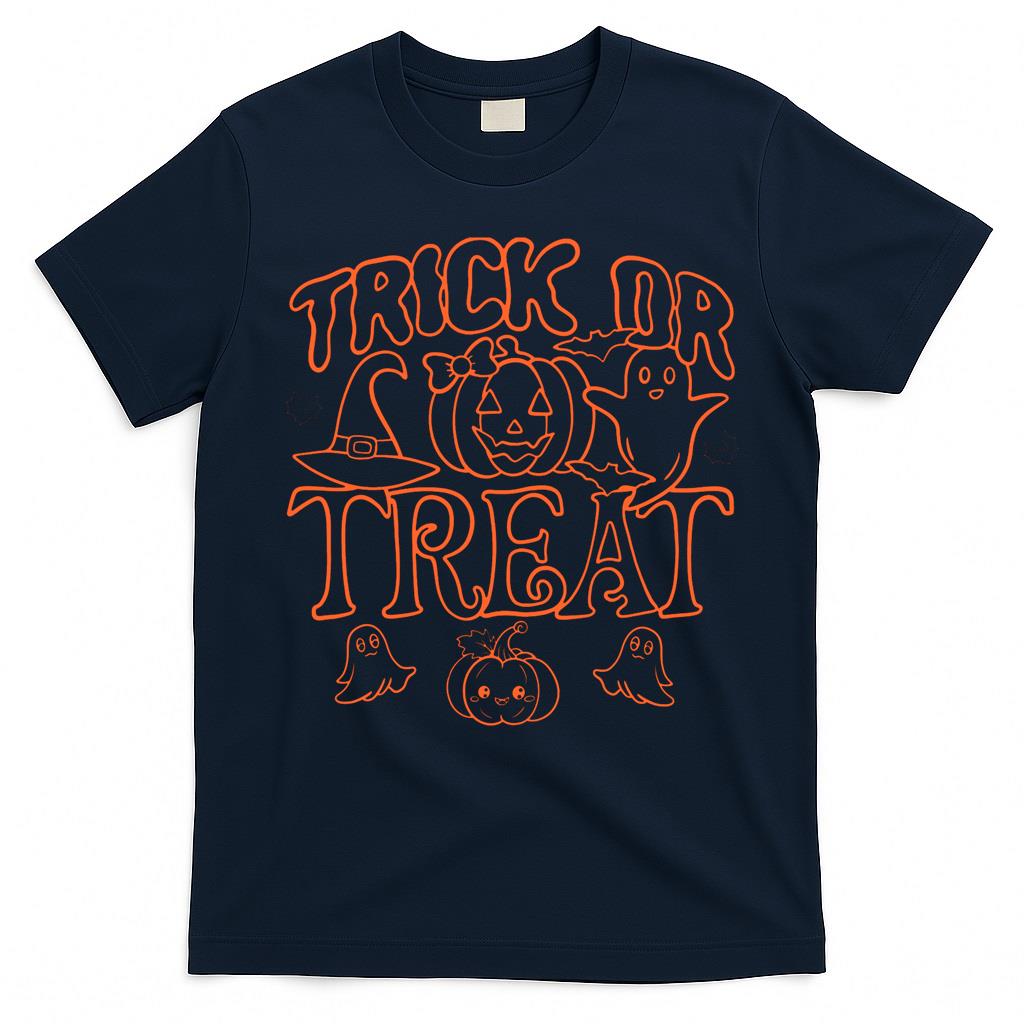 Trick Or Treat Orange Outline Essential T-Shirt
