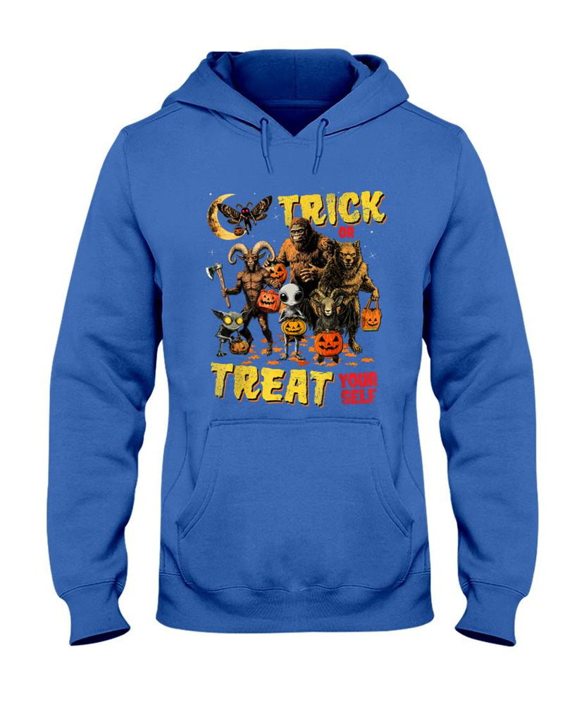 Trick Or Treat Yourself Cryptid Bigfoot Dogman Halloween T-Shirt