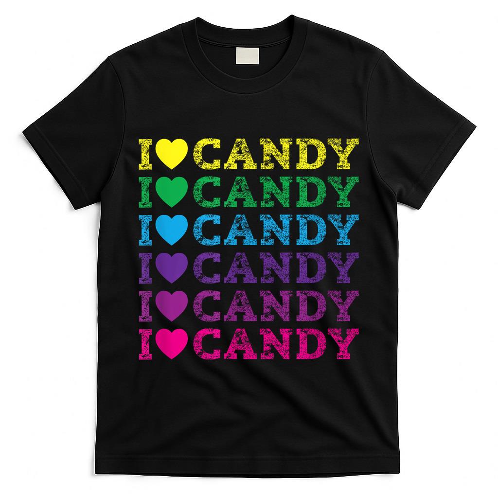 I love Candy Halloween Party Cute Trick or Treat Shirt T-Shirt