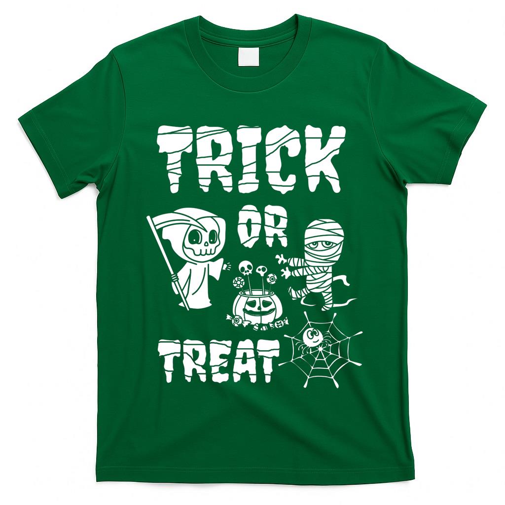 Trick or treat, cute grim reaper, cute mummy, Halloween Classic T-Shirt