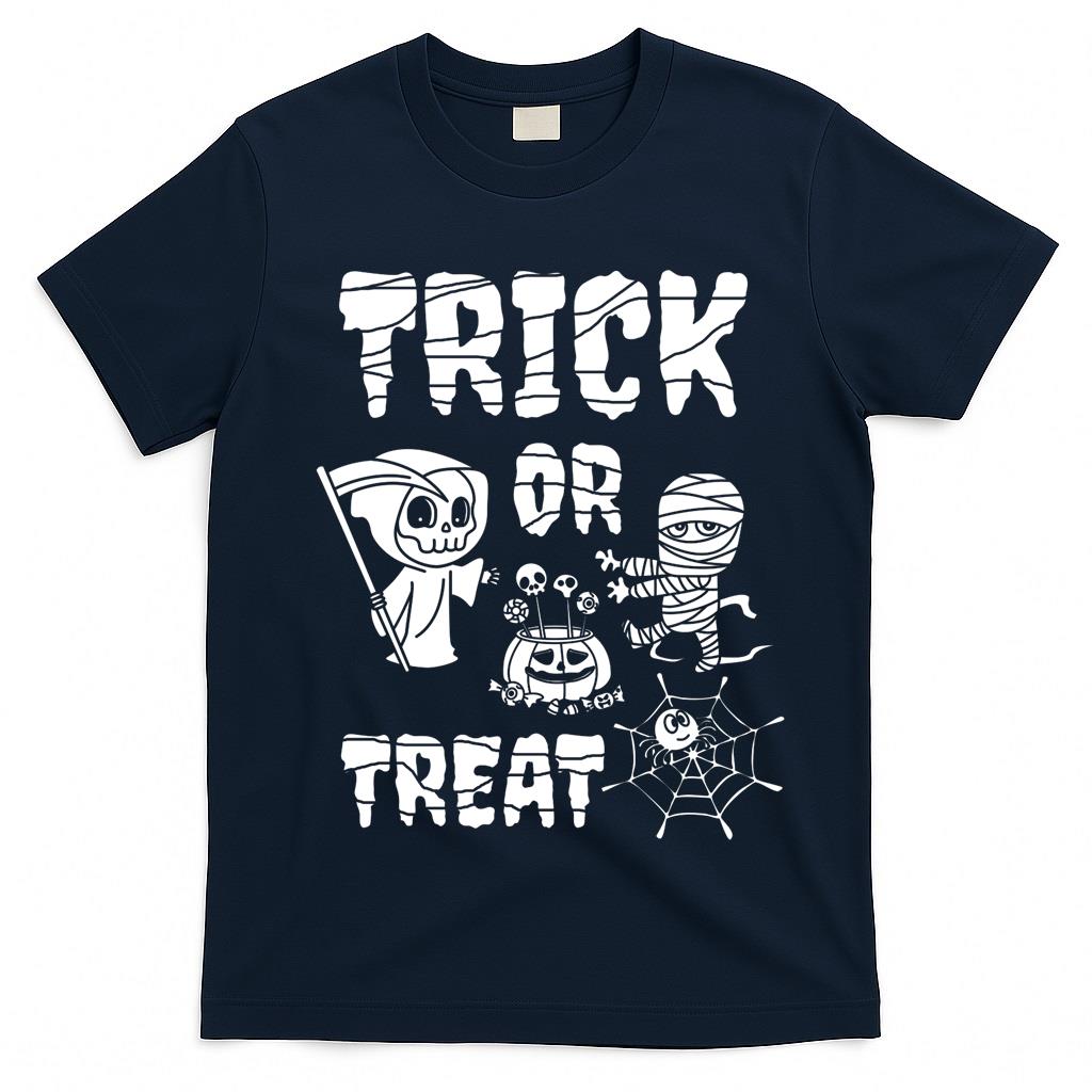 Trick or treat, cute grim reaper, cute mummy, Halloween Classic T-Shirt