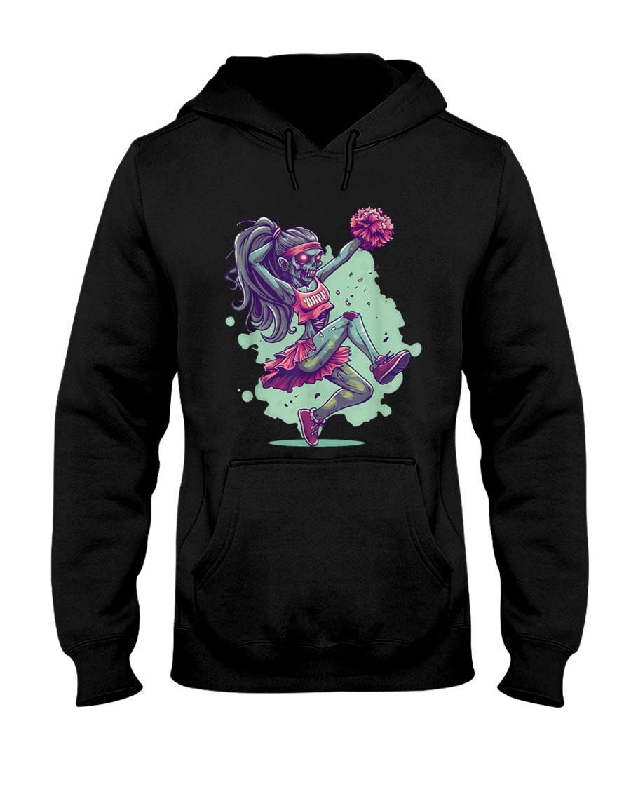 Halloween Costume Zombie Cheerleader Pompoms Trick Or Treat T-Shirt