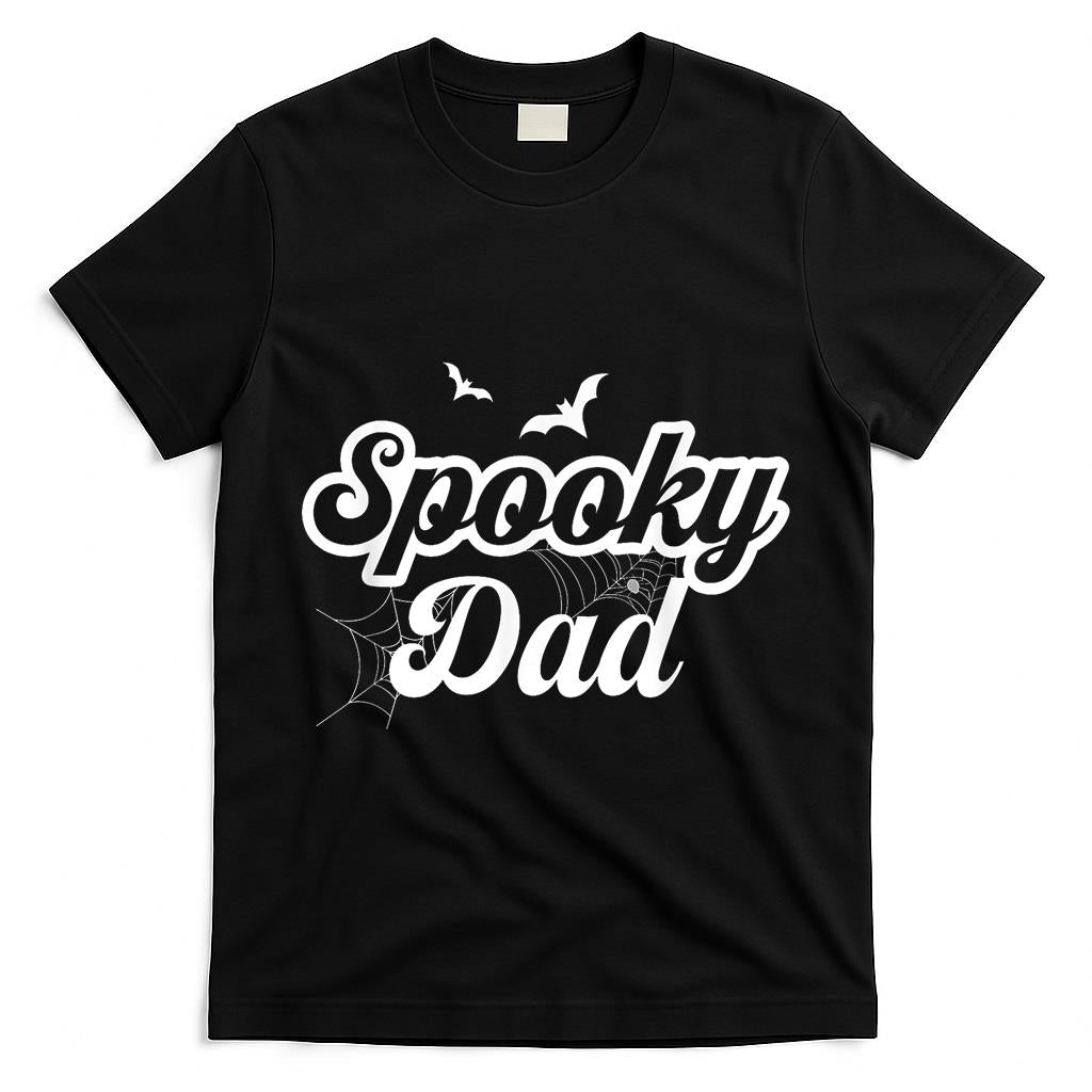 Retro Groovy Spooky Dad Halloween Dad Men Trick Or Treat T-Shirt
